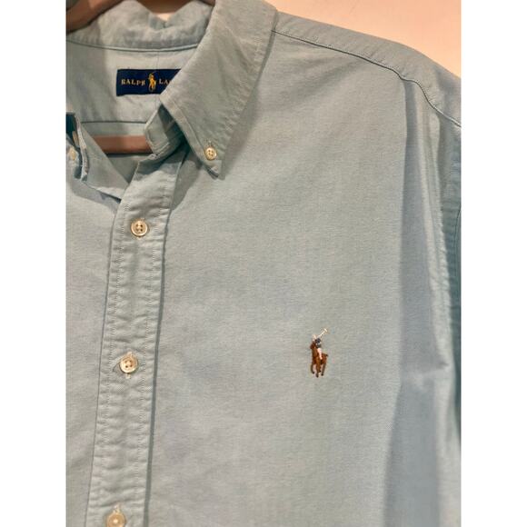 Polo Ralph Lauren Classic Preppy Oxford Button Down Blue 2XL - Picture 5 of 7